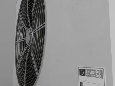 eco air 400 air water heat pump 3D model