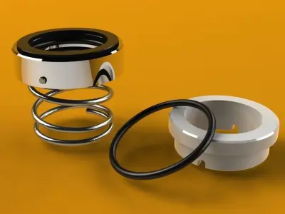 Mechanical seal Free 3D model