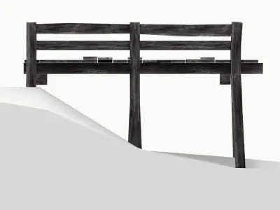 Dock 01 Low-poly 3D model