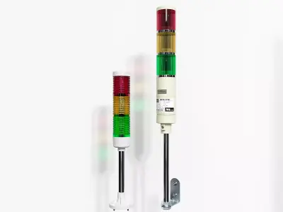 warning light indicator light alarm light 3D model