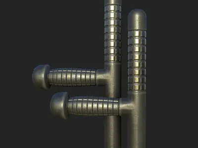 Police Tonfa Low-poly 3D model