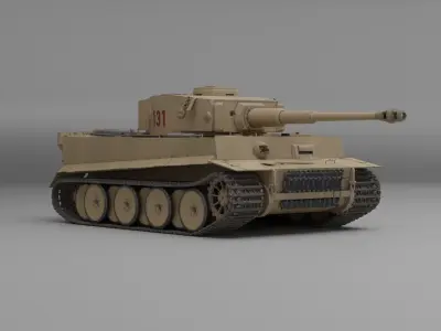 Panzerkampfwagen VI Tiger 131 3D model