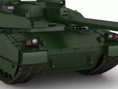 MBT Amx 56 leclerc 3D model