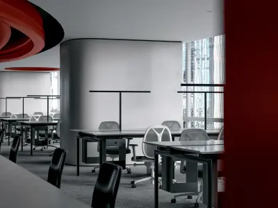 office interior 3D model 3