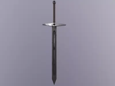 great sword Free low-poly 3D model