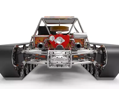 Snow Vehicle  Low-poly 3D model