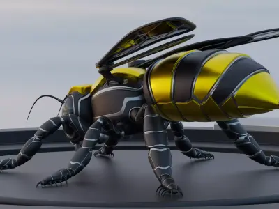 Robot Bee 3D model purchase