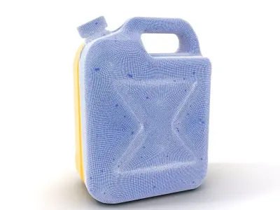 Yellow Fuel Canister model pack Low-poly 3D model
