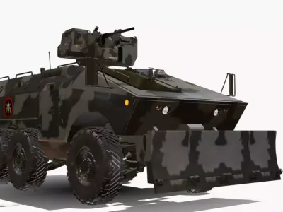 EE11-URUTU 6x6 Low-poly 3D model
