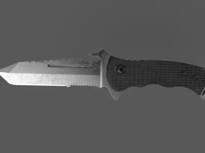 Tactical knife Free low-poly 3D model purchase