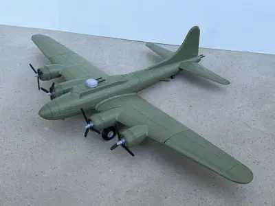 B-17 Flying Fortress 3D print model