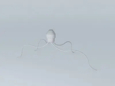 calamari squid Free 3D model