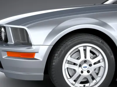 Ford Mustang GT Convertible 2005 3D model