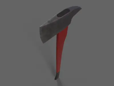PBR Fire Axe V2a Low-poly 3D model