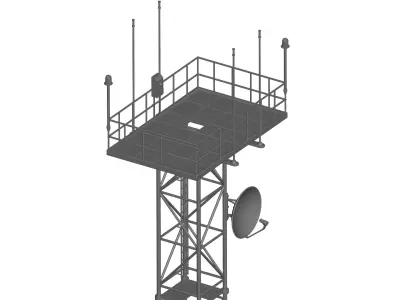 Telecommunication tower 3D model buy