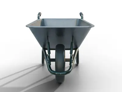 Wheelbarrow Free low-poly 3D model