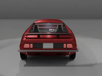 Red Car Free 3D model by abdellahe21