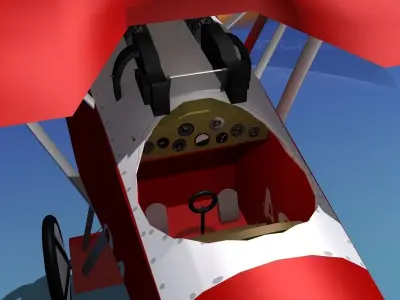 Fokker DVIII V06 3D model