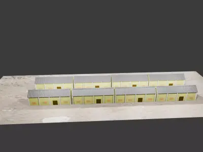 Traditional Grain Storage House 3D Model Low-poly 3D model