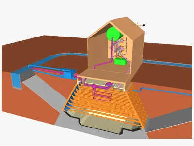 AT solar power tower 1A 3D model