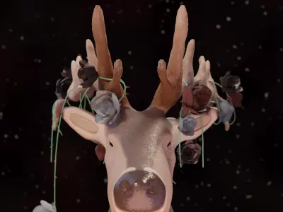 Elk Model Rigged 3D model