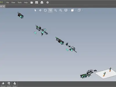 fully automatic -face mask machine 4 3D model