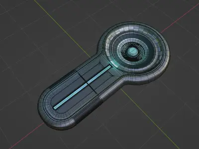 Futuristic Thermal Machine Low-poly 3D model