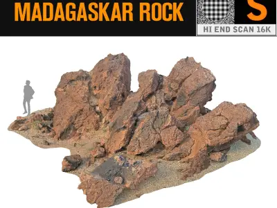 Madagascar Red Rock PACK 3 3D model