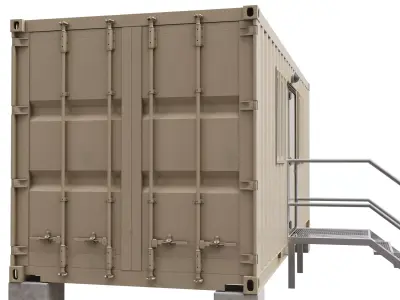 Portable container 3D model