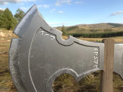 War Axe 3D model