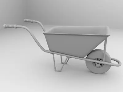 Wheelbarrow - 3D model buy