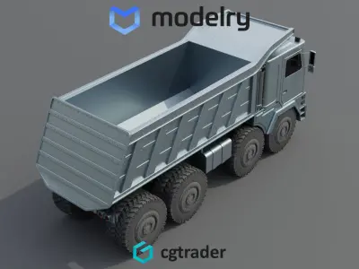 Dump Truck 3D model 2
