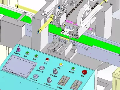 Automated dispensing production line 3D model