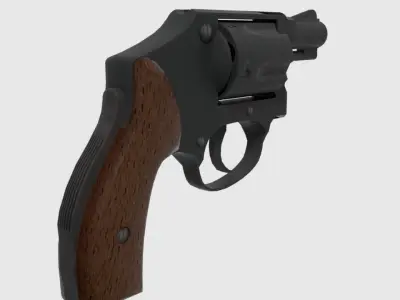 revoler 40 Low-poly 3D model