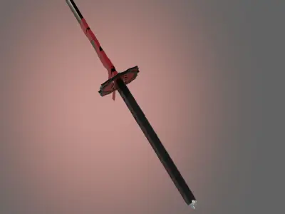 The forbidden katana  Low-poly game ready Low-poly 3D model