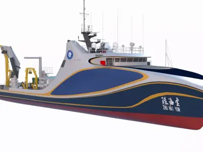 Scientific Research Ship-Zhuhai Yun 3D model