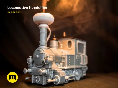 Locomotive Air Humidifier 3D print model