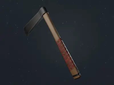 Realistic Tomahawk Low-poly 3D model