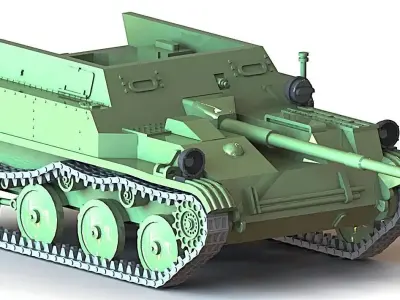 ASU-57  3D print model