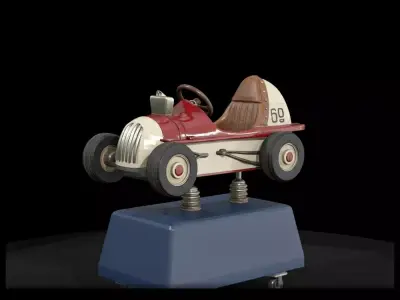 1-87 Coin Operated kiddie ride Print Ready STL 3D print model