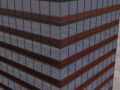 Modern Building Exterior Skyscraper 2 3D model