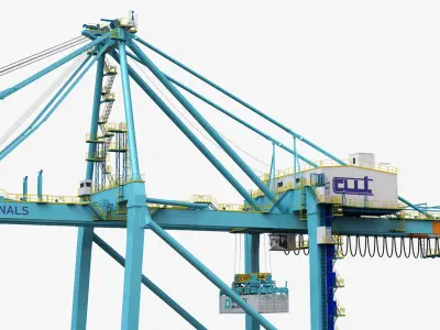  Port Terminal Crane Set 