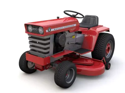 Massey Ferguson 16 lawn Tractor 1975 3D model