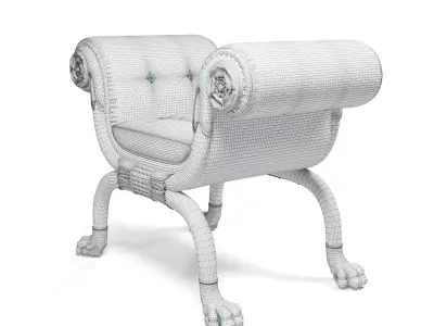 Regency Window Seat 3D model