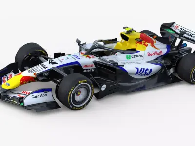 F1 Visa Cash App VICARB03 2026 Low-poly 3D model