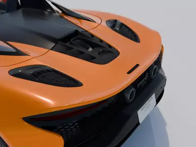 McLaren Artura Spider 2024 High Detail Game Ready Cinematic Low-poly 3D model