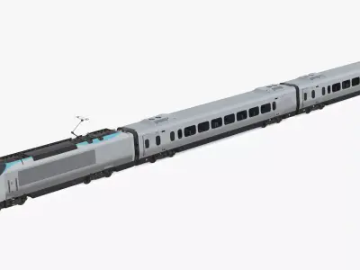 Express Train Standard 3D model