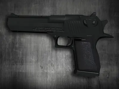 Desert Eagle - Game Ready - Low Poly - Normal Maps Low-poly 3D model