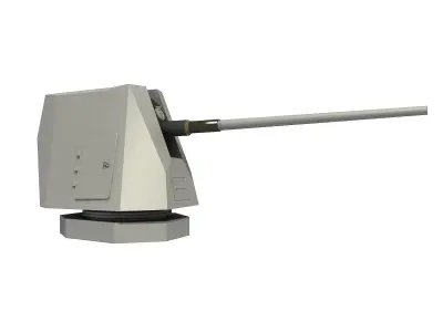 MK 45 Mod 4 5 inch Gun 3D model