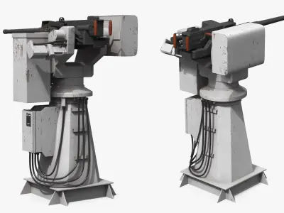 Naval Heavy Machine Gun Turret 3D model
